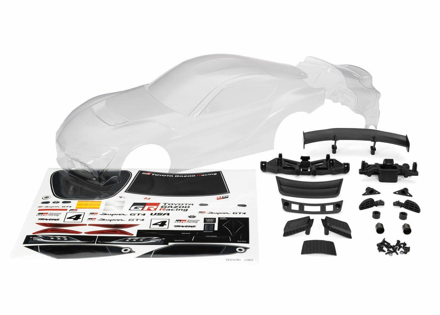 Traxxas 9340 Toyota Supra GT4 Body Clear - PowerHobby