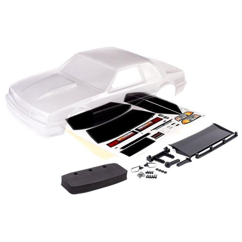 Traxxas (9421) Drag Slash Ford Mustang Fox Body (Clear) - PowerHobby