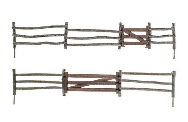 Woodland Scenics A2981 HO Scale Log Fence - PowerHobby