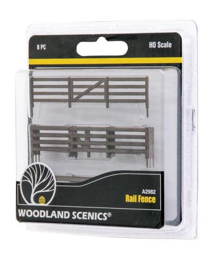 Woodland Scenics A2982 HO Scale Rail Fence - PowerHobby