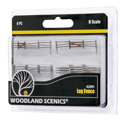 Woodland Scenics A2991 N Scale Log Fence - PowerHobby