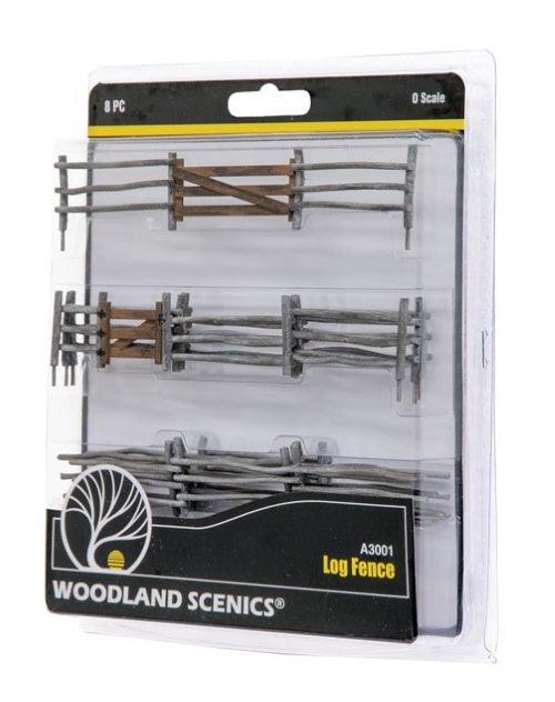 Woodland Scenics A3001 O Scale Log Fence - PowerHobby