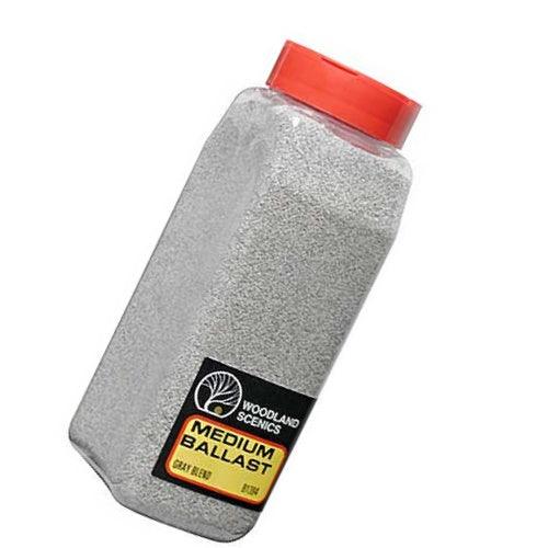 Woodland Scenics B1394 Ballast Medium Gray Blend 32oz - PowerHobby