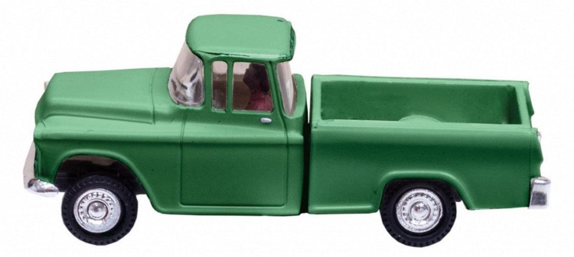 Woodland Scenics JP5590 HO Scale Green Pickup Truck - PowerHobby
