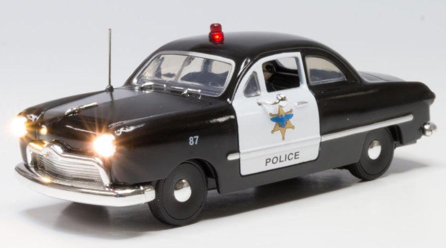 Woodland Scenics JP5973 O Scale Police Car - PowerHobby