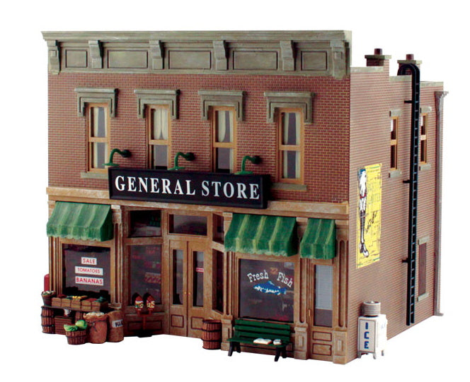 Woodland Secenics PF5890 Lubener's General Store O Scale Kit - PowerHobby
