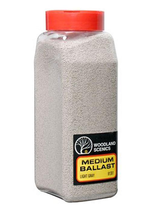 Woodland Scenics B1381 Ballast Medium Light Gray 32oz - PowerHobby