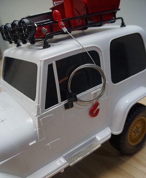 Yeah Racing YA-0373 1/10 RC Rock Crawler Accessories Steel Wire Rope w/Hook - PowerHobby