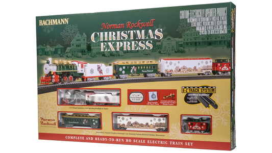 Bachmann 00774 HO Scale Norman Rockwell Christmas Express Train Set