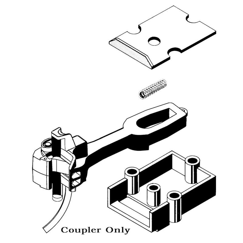 Kadee 938 G Scale Long "SE" Top & Bottom Shelf Coupler Straight Centerset