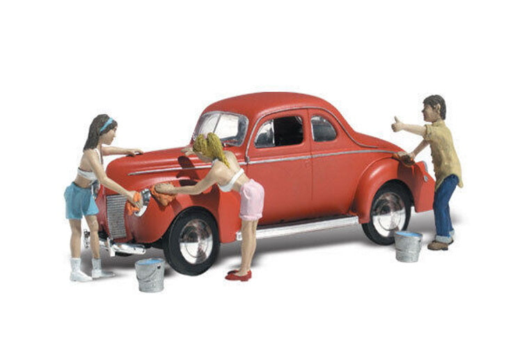 Woodland Scenics AS5533 HO Suds & Shine Vehicle Figure AutoScenes