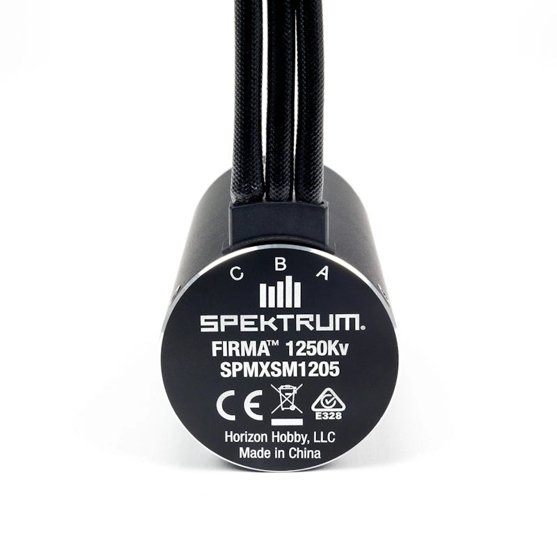 Spektrum SPMXSM1205 Firma 4685 1250Kv 4-Pole Brushless Motor: 8mm.