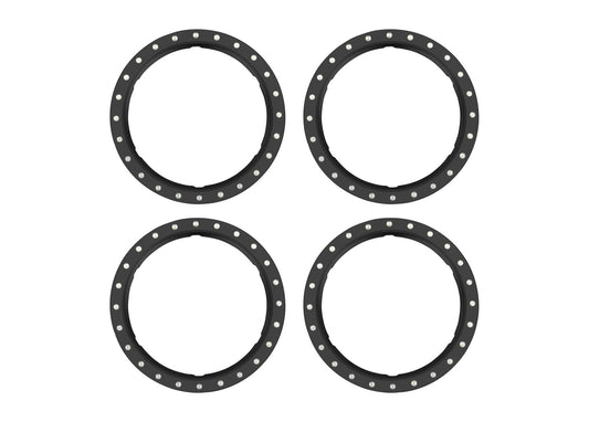 Traxxas 10276-BLK Pro Scale Black Aluminum Beadlock Rings (4)