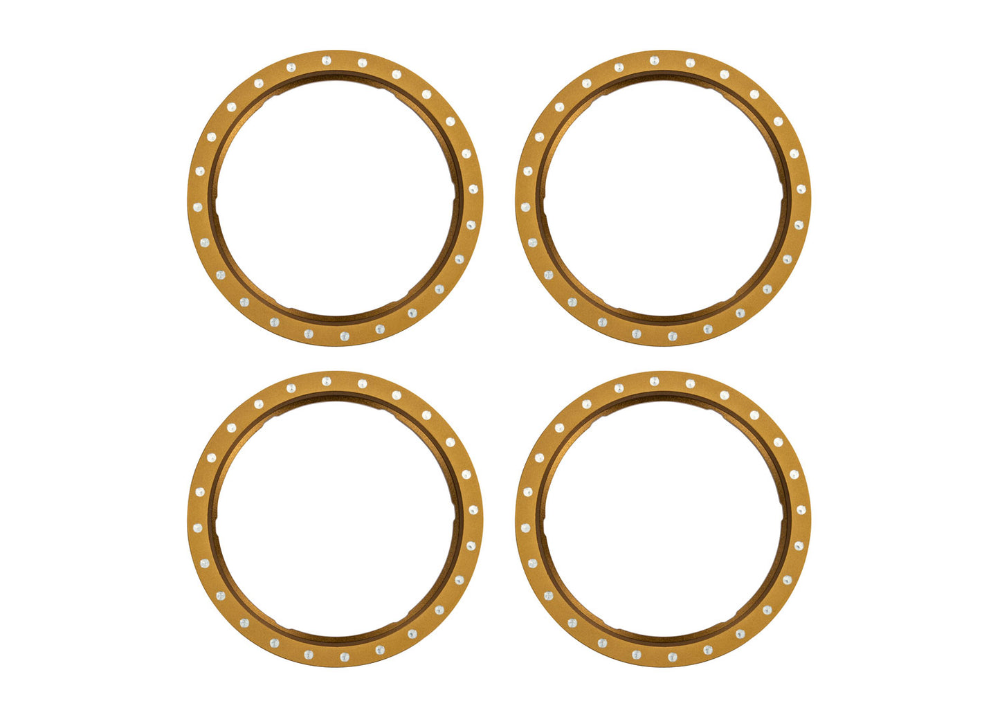 Traxxas 10276-BRNZ Pro Scale Bronze Aluminum Beadlock Rings (4)