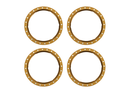 Traxxas 10276-BRNZ Pro Scale Bronze Aluminum Beadlock Rings (4)
