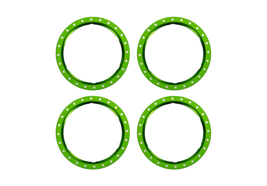 Traxxas 10276-GRN Pro Scale Green Aluminum Beadlock Rings (4)
