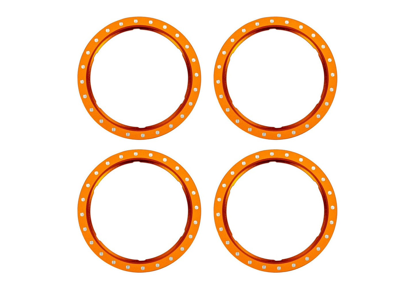 Traxxas 10276-ORNG Pro Scale Orange Aluminum Beadlock Rings (4)