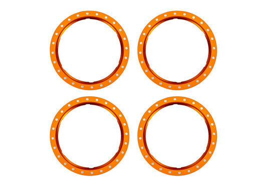Traxxas 10276-ORNG Pro Scale Orange Aluminum Beadlock Rings (4)