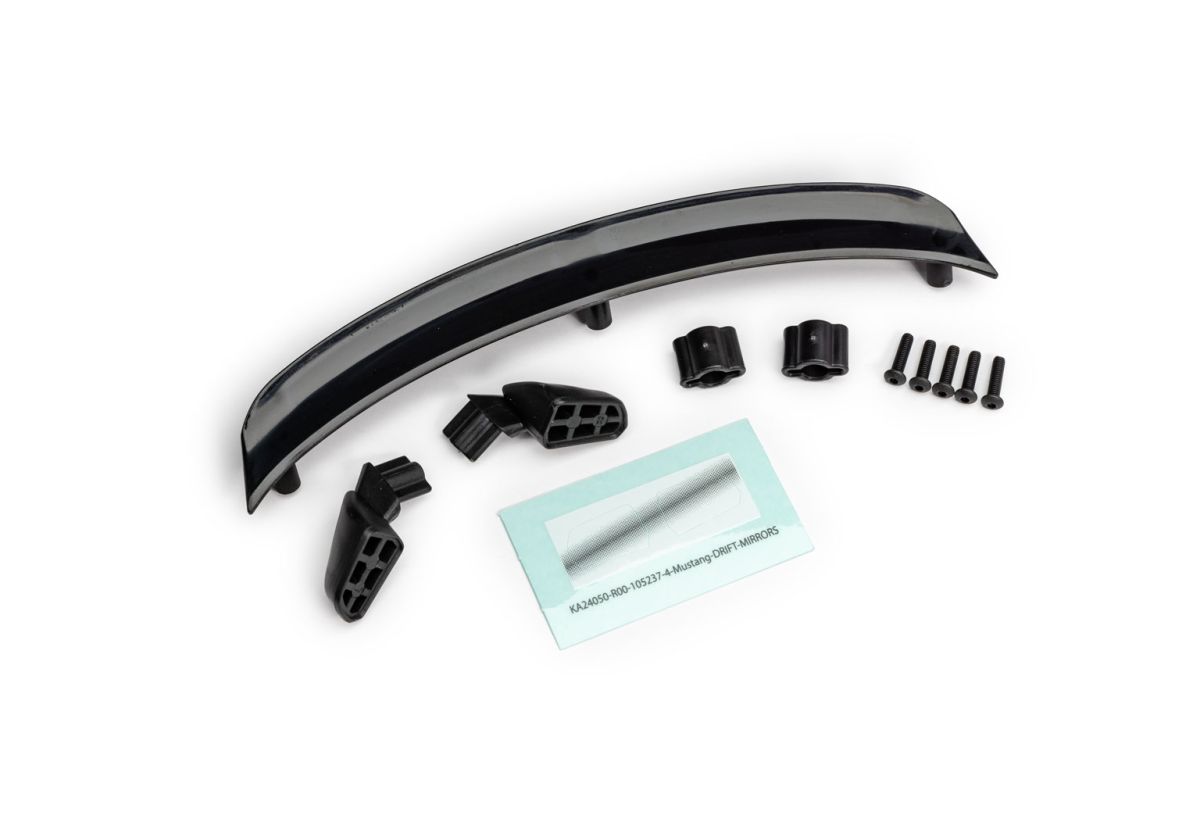 Traxxas 10512 Mustang Side Mirrors and Spoiler