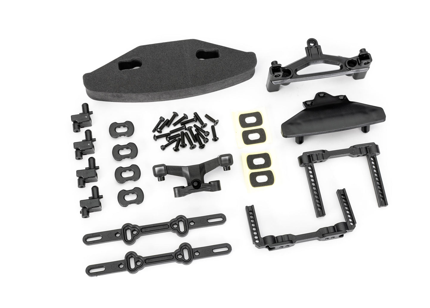 Traxxas 10518 Front and Rear Body Mounts w/ Posts & Hardware 4-Tec Drift