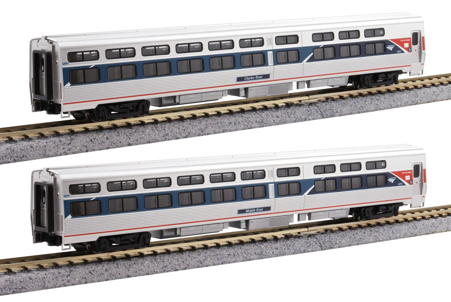 Kato 106-6296 Amtrak Viewliner I Sleeper 2 Car Set Phase VII