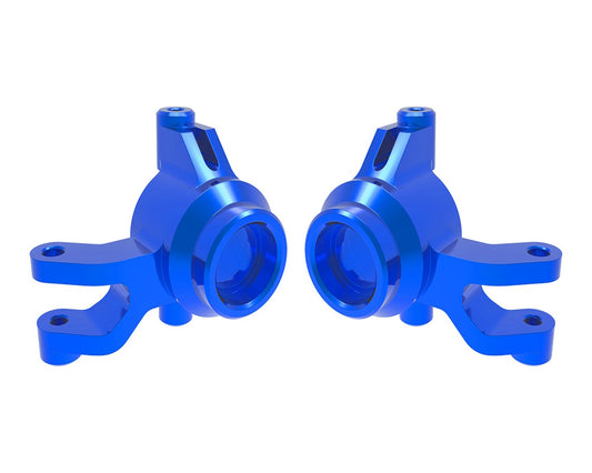 Traxxas 10734-BLUE Blue Aluminum Left and Right Steering Blocks fits Mini Maxx
