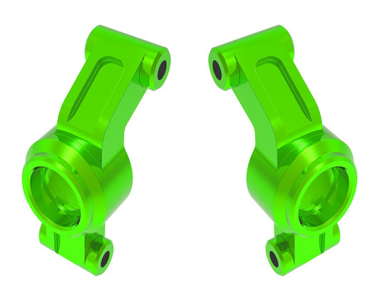 Traxxas 10751-GRN Green Left & Right Aluminum Stub Axle Carriers fits Mini Maxx
