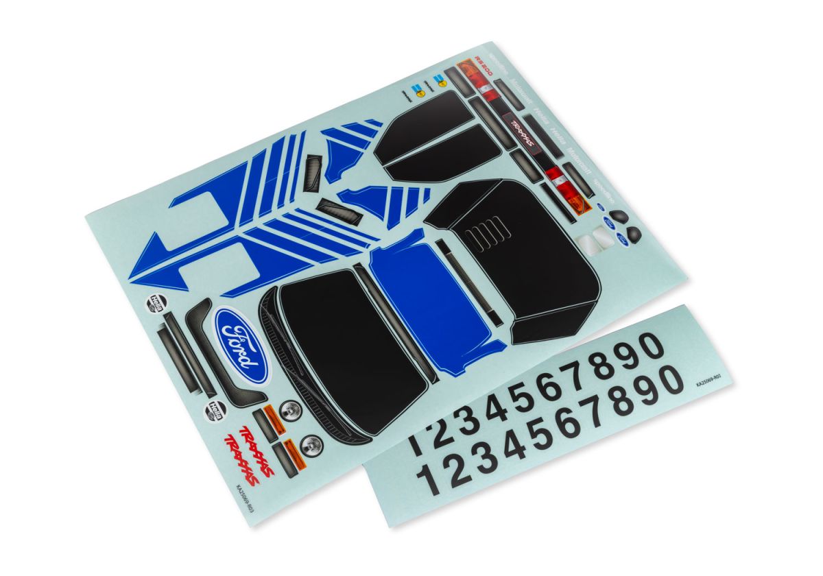 Traxxas 10816-BLUE Mini Rally RS200 Blue Decal Sheet