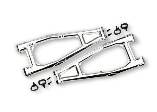 Traxxas 10929-CHRM Chrome Upper Front HD Suspension Arms (L&R) Funco Pro Scale.