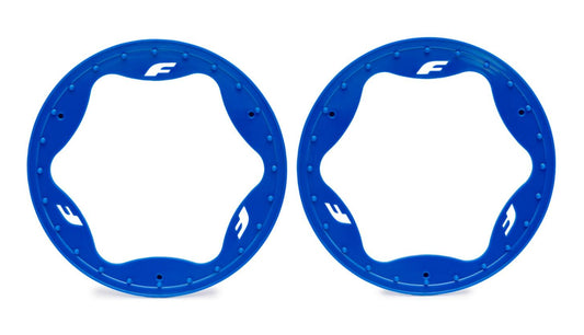 Traxxas 10948-BLUE Rear Beadlock Rings 4.3" (2)