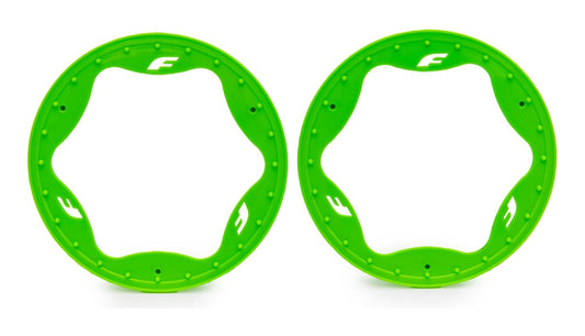 Traxxas 10948-GRN Rear Beadlock Rings 4.3" (2)