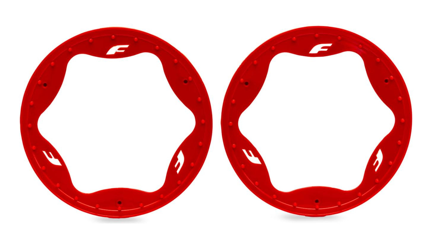 Traxxas 10948-RED Rear Beadlock Rings 4.3" (2)