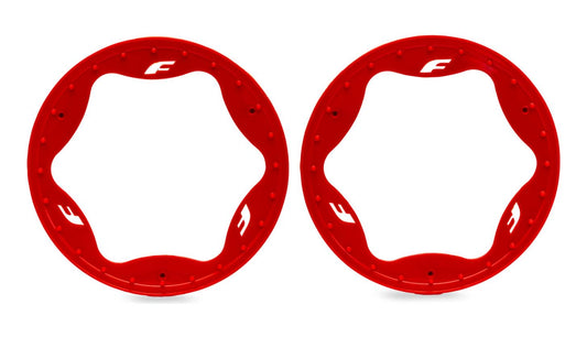 Traxxas 10948-RED Rear Beadlock Rings 4.3" (2)