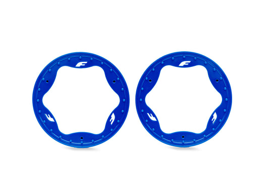 Traxxas 10976-BLUE 3.5" Blue Funco Front Beadlock Rings
