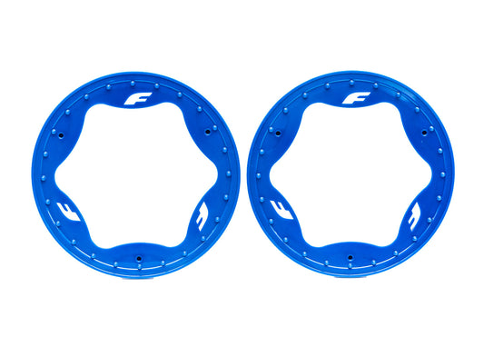 Traxxas 10977-BLUE 3.9" Blue Funco Rear Beadlock Rings