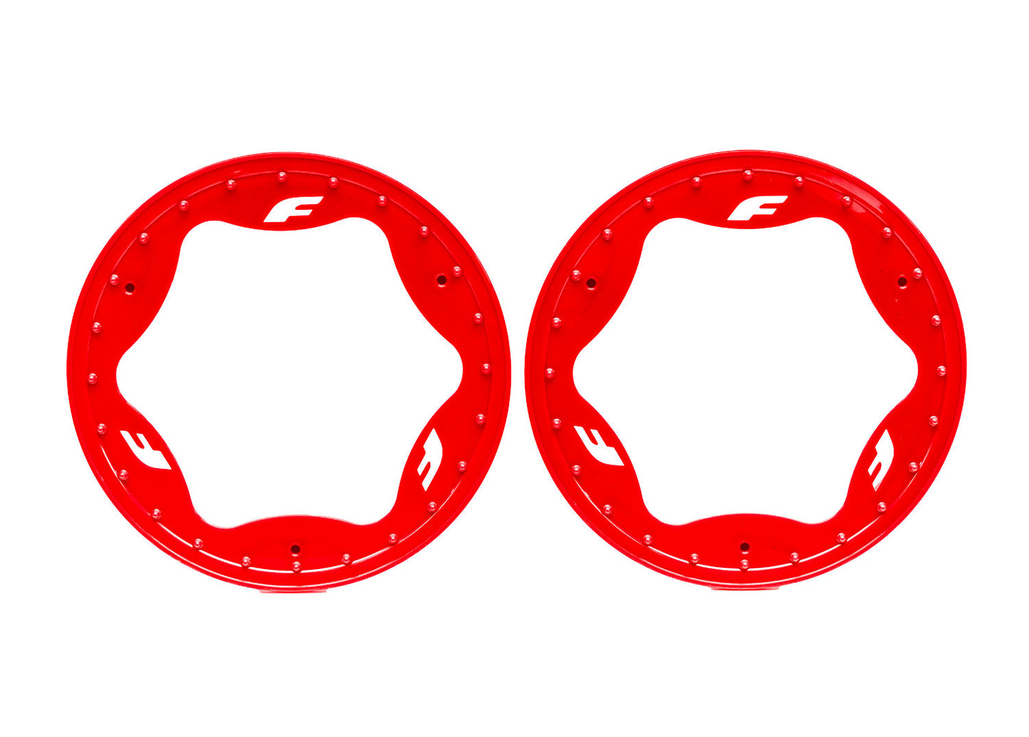 Traxxas 10977-RED 3.9" Red Funco Rear Beadlock Rings