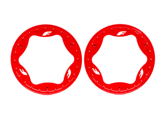 Traxxas 10977-RED 3.9" Red Funco Rear Beadlock Rings