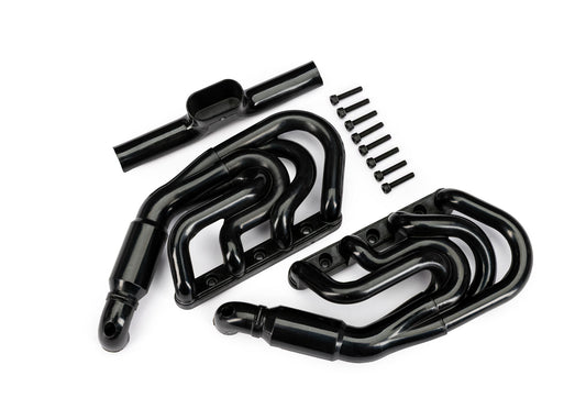 Traxxas 10982-BLK Funco Pro Scale Replica Black Exhaust Headers.