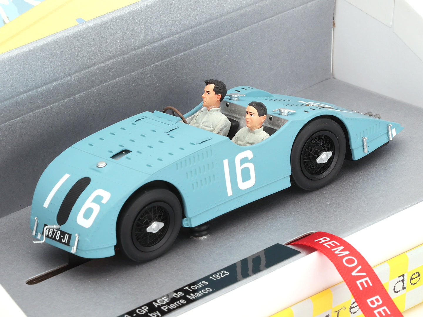 Le Mans Miniatures Bugatti T32 #16 GP ACF Tours 1923 1/32 Slot Car 132109-16M