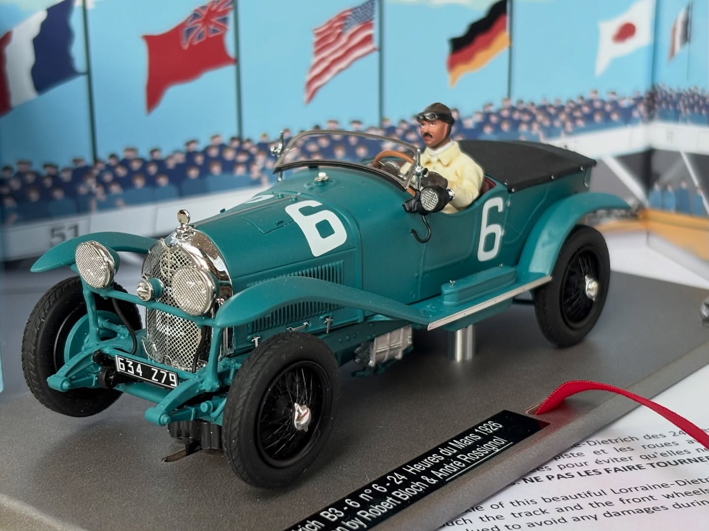 Le Mans Miniatures Lorraine Dietrich B3-6 #6 1926 Winner 1/32 Slot Car 132113/6M