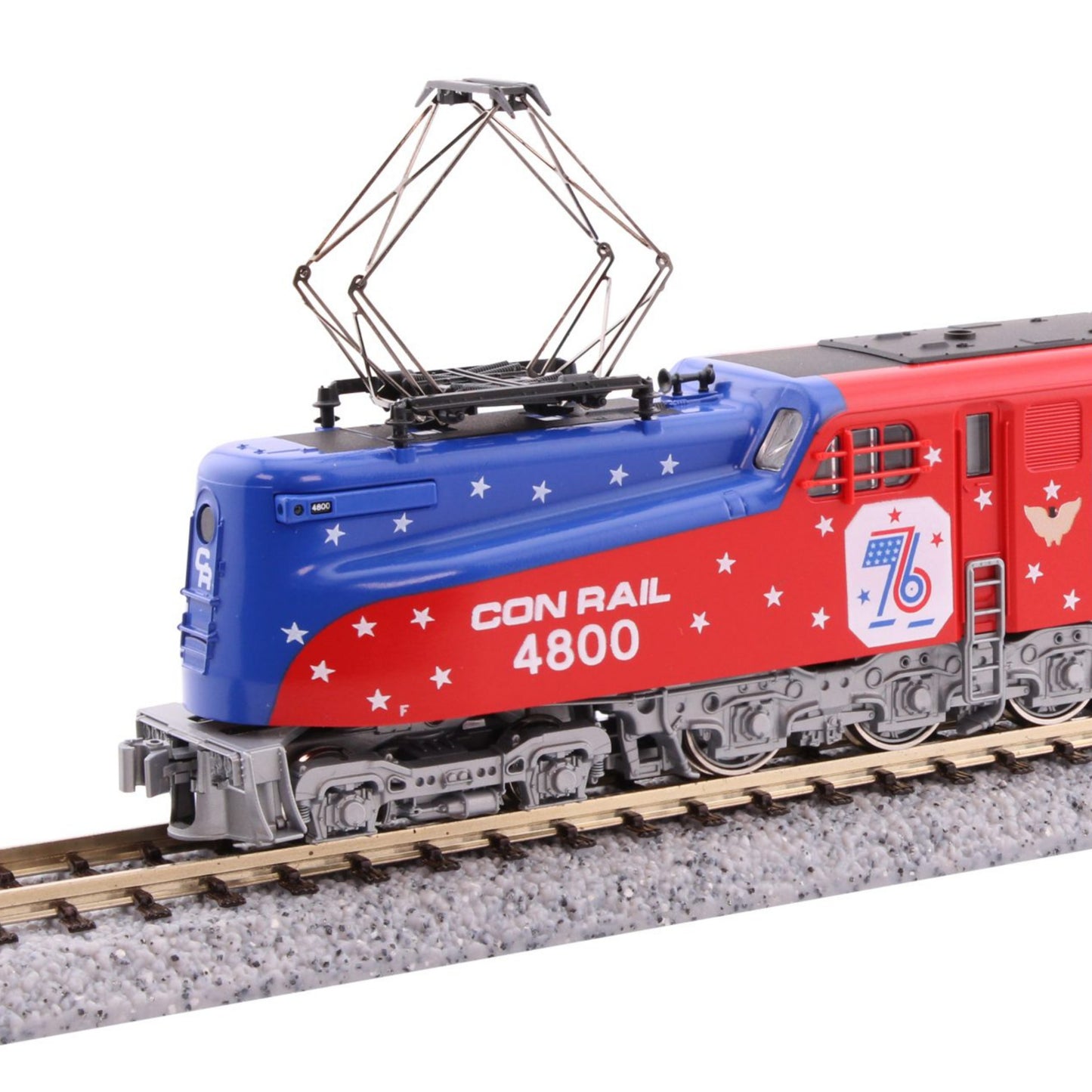 Kato 137-2015 N Scale GG1 Conrail Bicentennial #4800 Electric Locomotive.