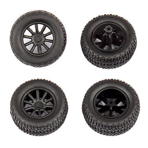 Team Associated ASC21426 SC28 Wheels and Tires