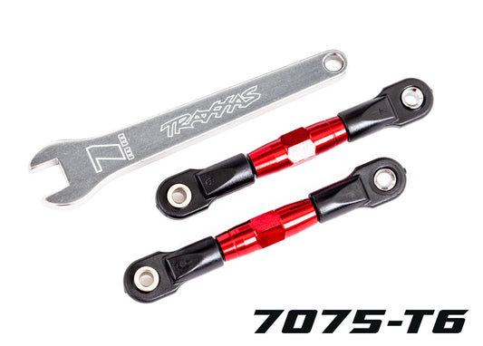 Traxxas 2443r TUBES 56 mm Red Aluminum Rear Camber Links (2) Drag Slash