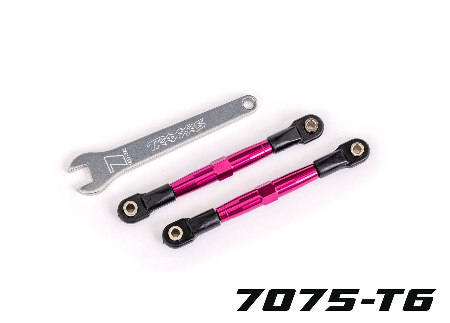 Traxxas 2445P TUBES 75 mm Pink Aluminum Front Toe Links (2) Drag Slash