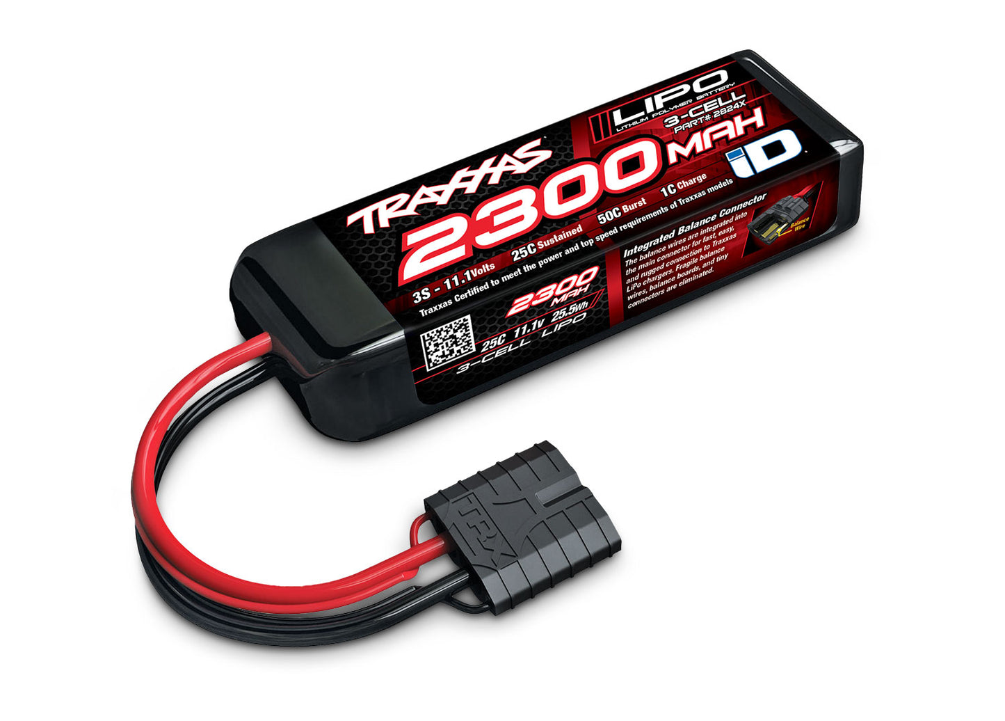 Traxxas 2824X 2300 mAh 11.1 Volt 3-Cell LiPo Battery