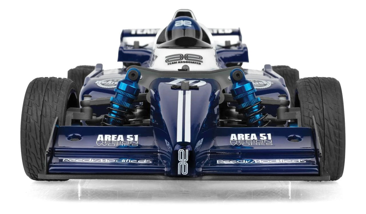 RC10 6x6 front view with body