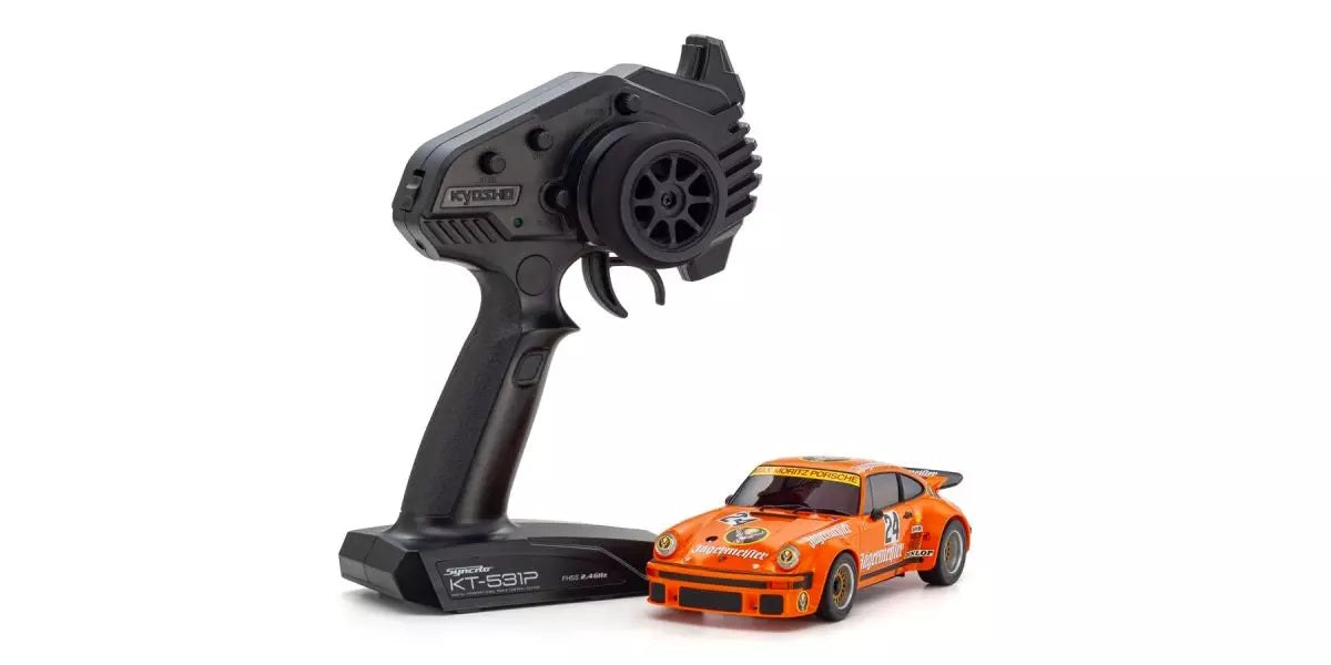 Kyosho 32368EM Mini-Z MR-04 Readyset 1976 Porsche 934 RSR Turbo Jagermeister 24