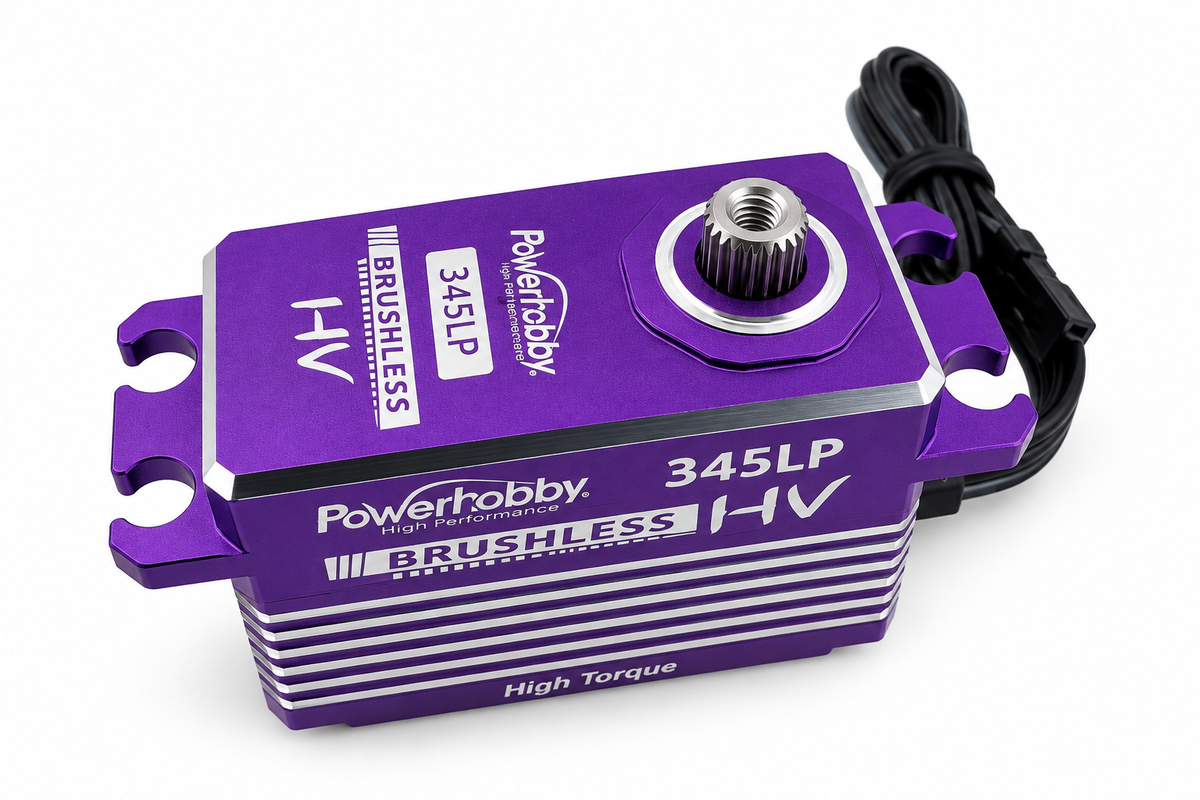 Powerhobby 345LP Low Profile High Torque / Voltage Servo WP  Purple