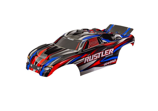 Traxxas 3721-RED Rustler 2WD Clipless Body