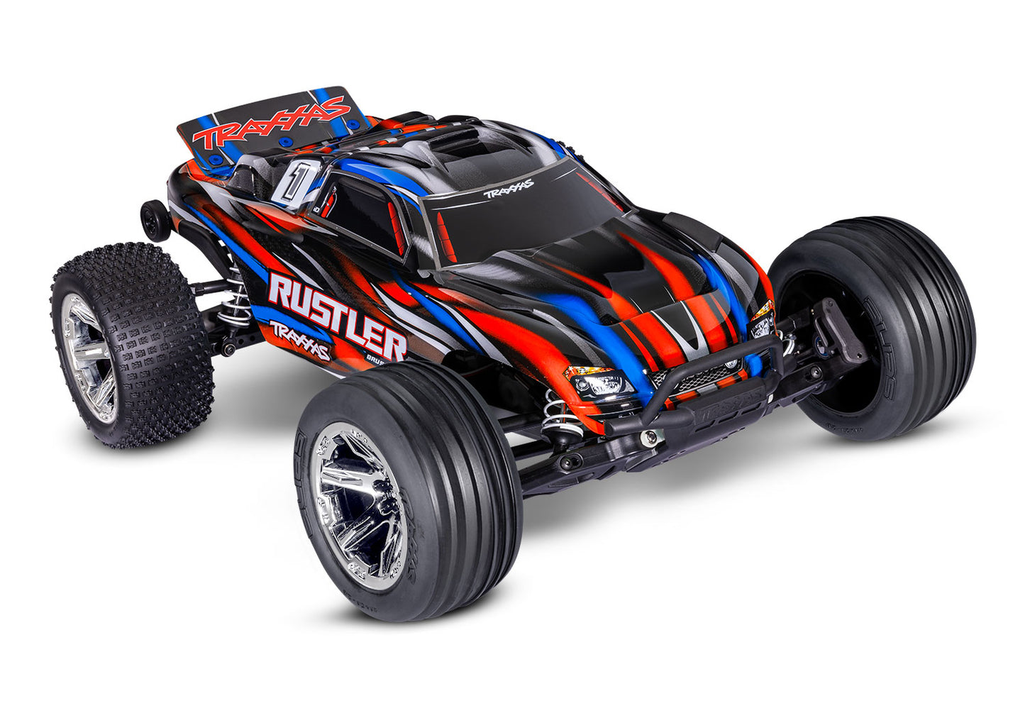 Traxxas Rustler BL-2s HD 1/10 RTR 2WD Brushless Stadium Truck Red